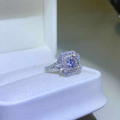 1 Carat Moissanite 925 Sterling Silver Ring - NUTRAL ATTIRE