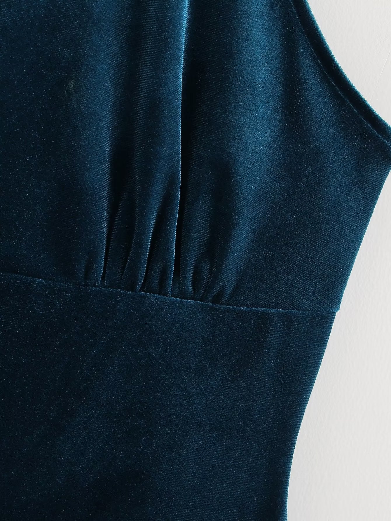 Women Clothing Velvet Lace Sexy Dress High Slit High Waist Slim Strap Dress