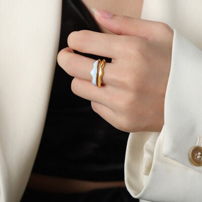 18K Gold - Plated Open Ring - NUTRAL ATTIRE