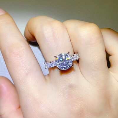 3 Carat Moissanite 925 Sterling Silver Ring - NUTRAL ATTIRE