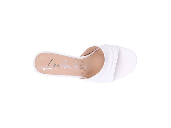3RD DIVORCE Pleated Strap High Heeled Sandal - NUTRAL ATTIRE