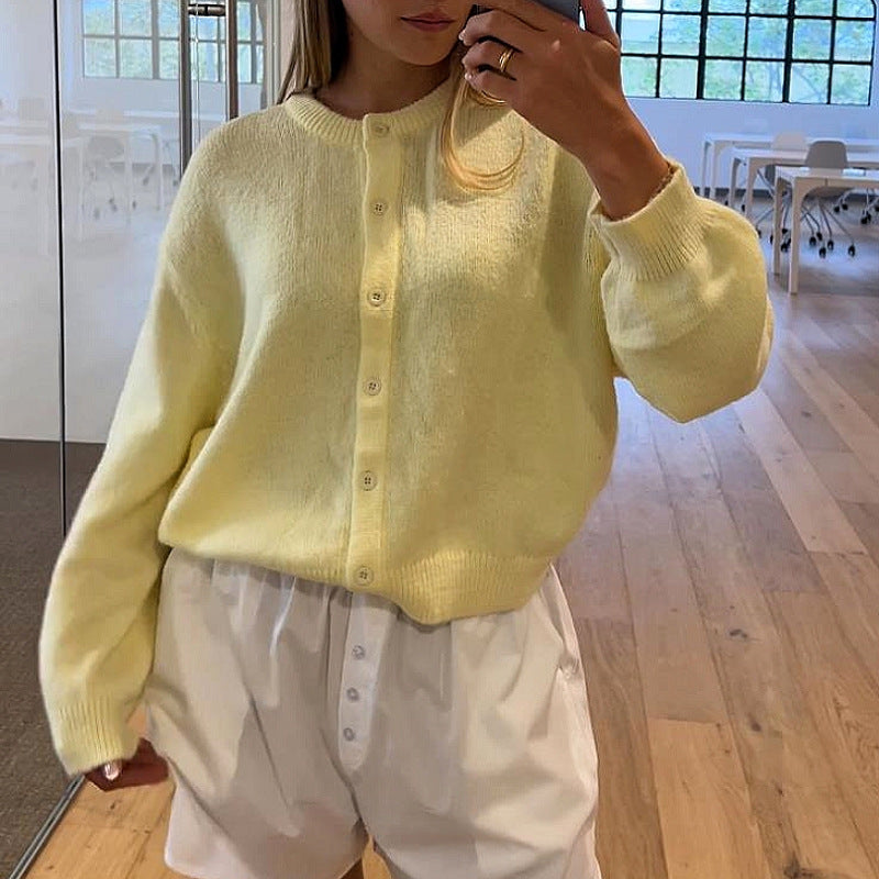 Autumn Winter Russian Sweaters Women Clothing Long Sleeve Button Knitted Cardigan Coat Women