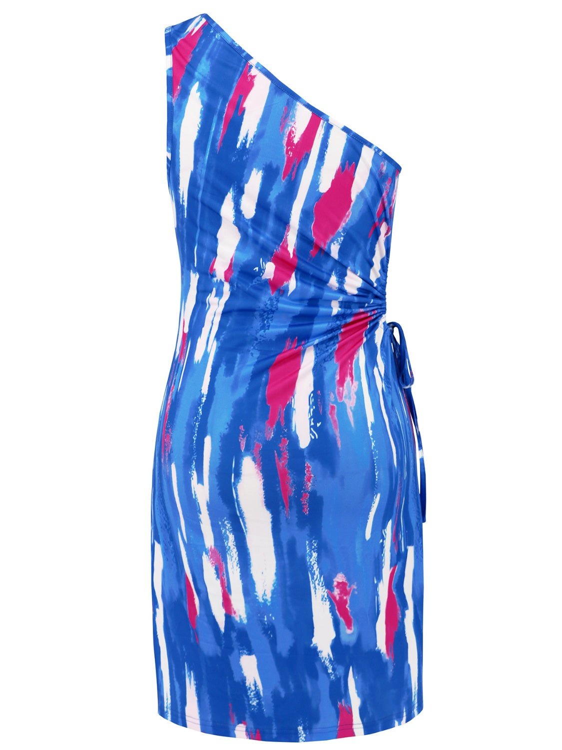 Cutout Printed Sleeveless Mini Dress - NUTRAL ATTIRE