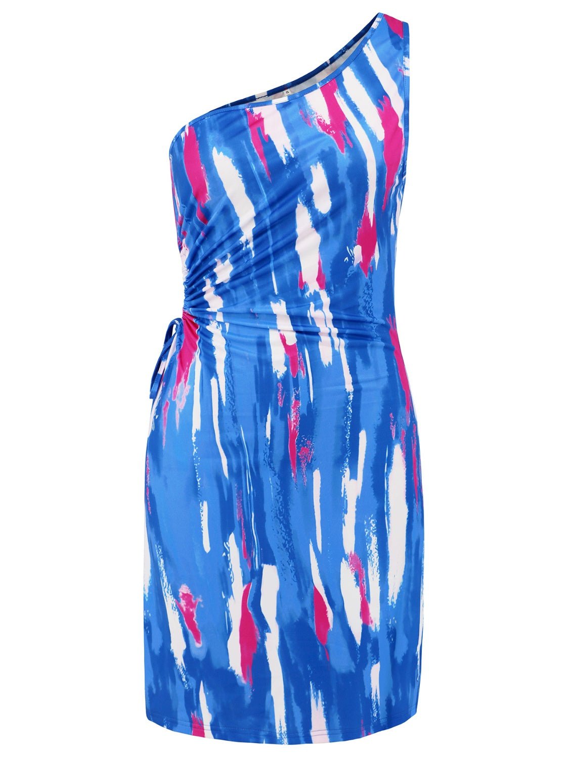 Cutout Printed Sleeveless Mini Dress - NUTRAL ATTIRE