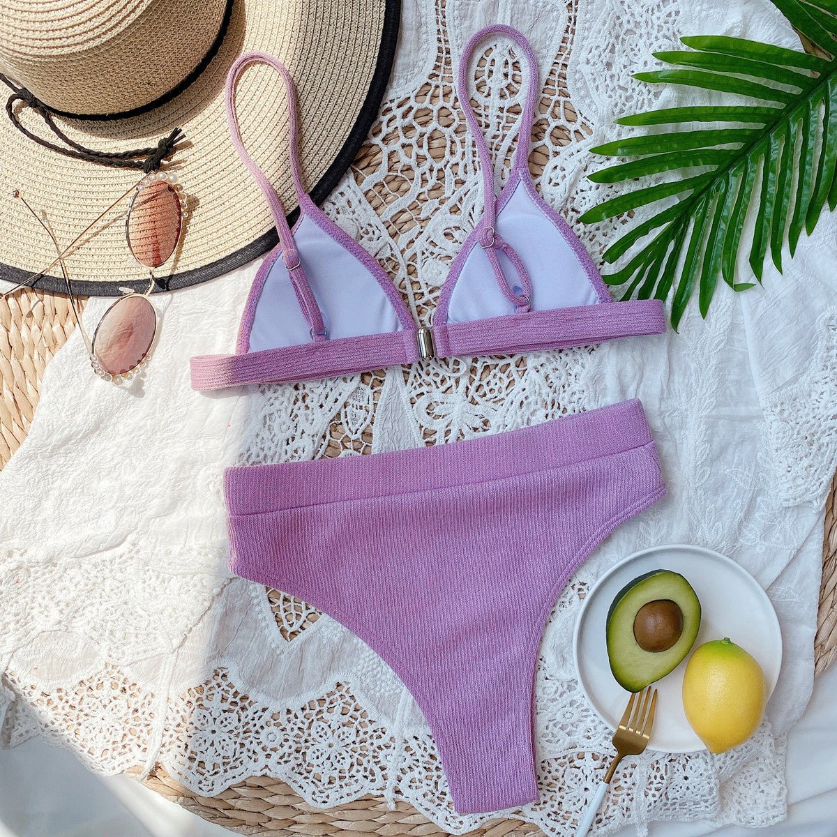 East Hampton Ribbed Bikini Set - NUTRAL ATTIRE