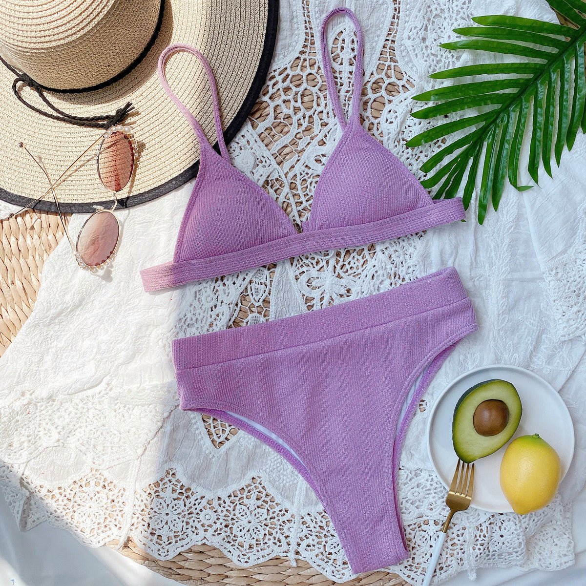 East Hampton Ribbed Bikini Set - NUTRAL ATTIRE