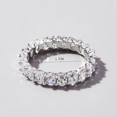 Inlaid Zircon 925 Sterling Silver Ring - NUTRAL ATTIRE