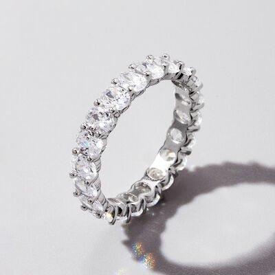 Inlaid Zircon 925 Sterling Silver Ring - NUTRAL ATTIRE