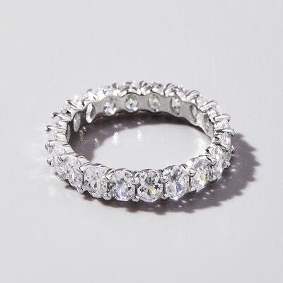 Inlaid Zircon 925 Sterling Silver Ring - NUTRAL ATTIRE