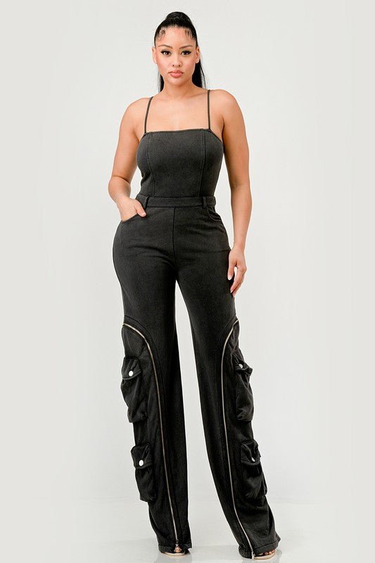 Moto Mystique Jumpsuit - NUTRAL ATTIRE