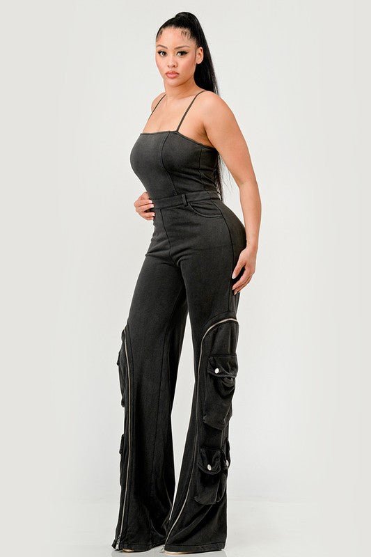 Moto Mystique Jumpsuit - NUTRAL ATTIRE