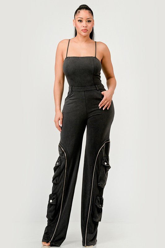 Moto Mystique Jumpsuit - NUTRAL ATTIRE