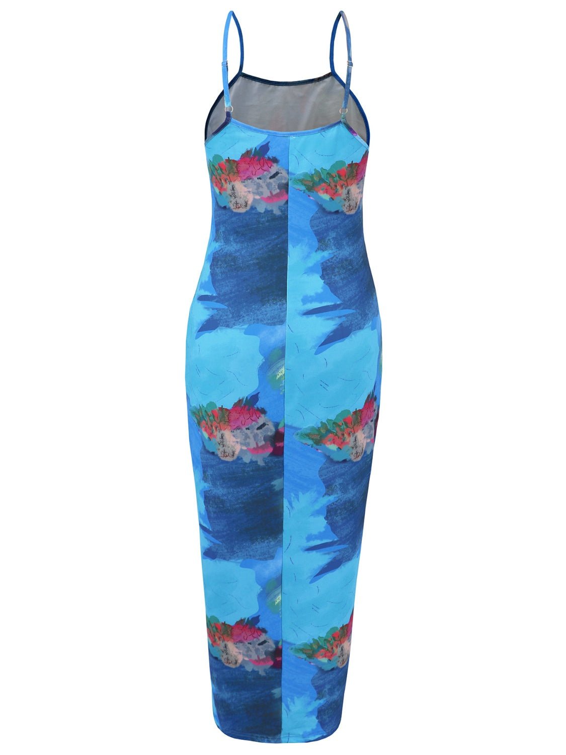 Printed Spaghetti Strap Cami Dress - NUTRAL ATTIRE