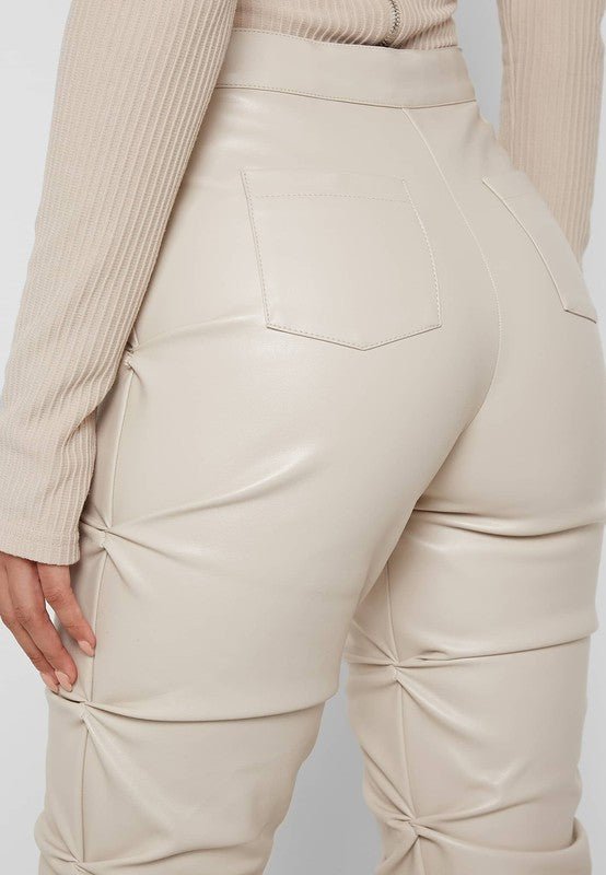 SEXY PU LEATHER PANTS - NUTRAL ATTIRE