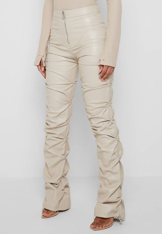 SEXY PU LEATHER PANTS - NUTRAL ATTIRE