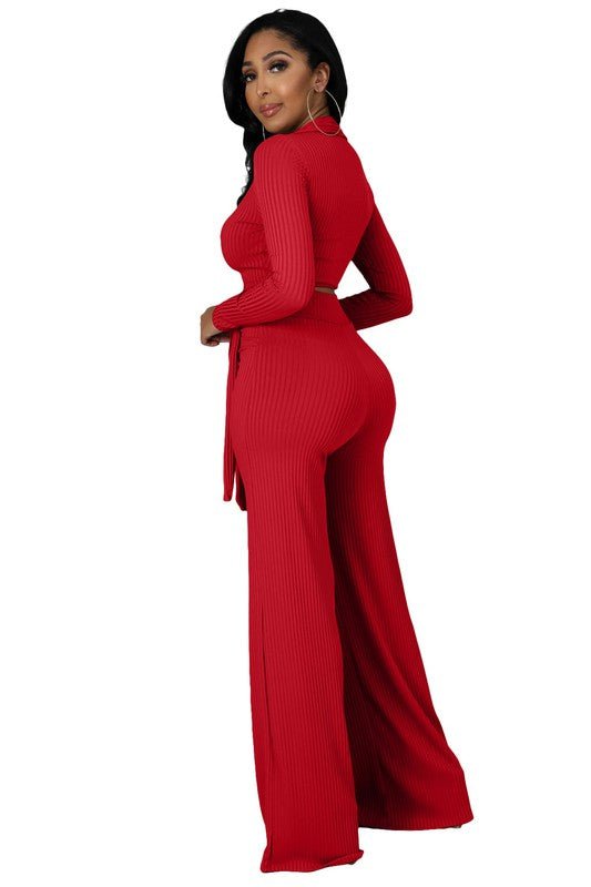 SEXY TWO PIECE PANTS SET - NUTRAL ATTIRE