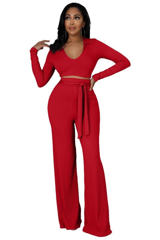 SEXY TWO PIECE PANTS SET - NUTRAL ATTIRE