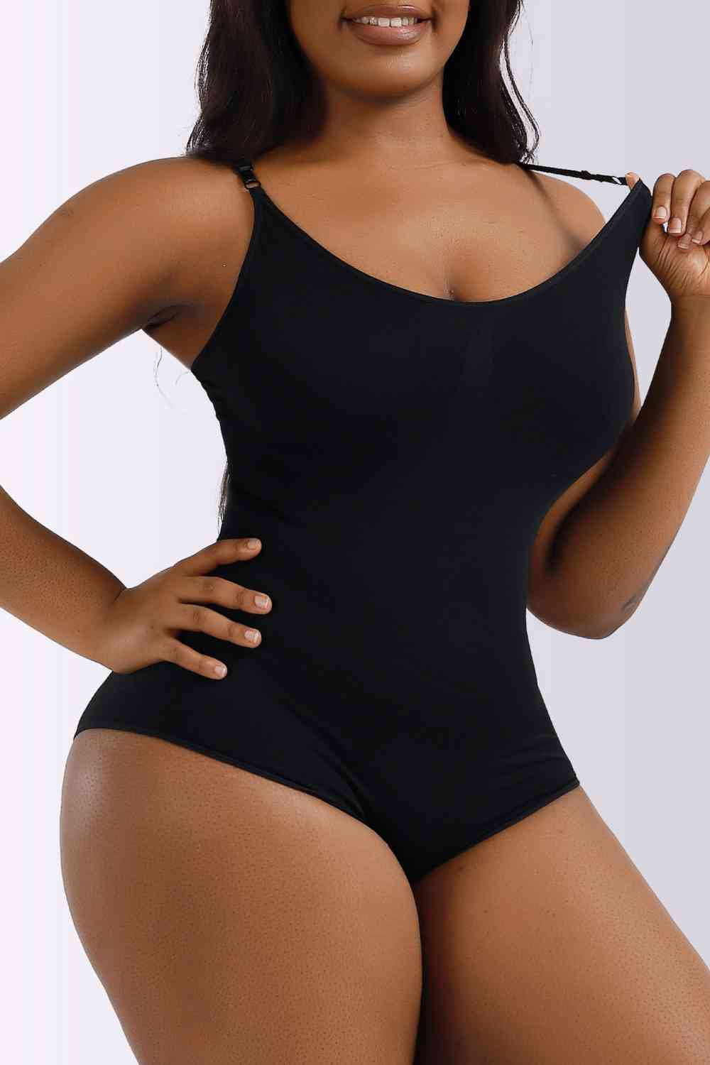Spaghetti Strap Shaping Bodysuit - NUTRAL ATTIRE