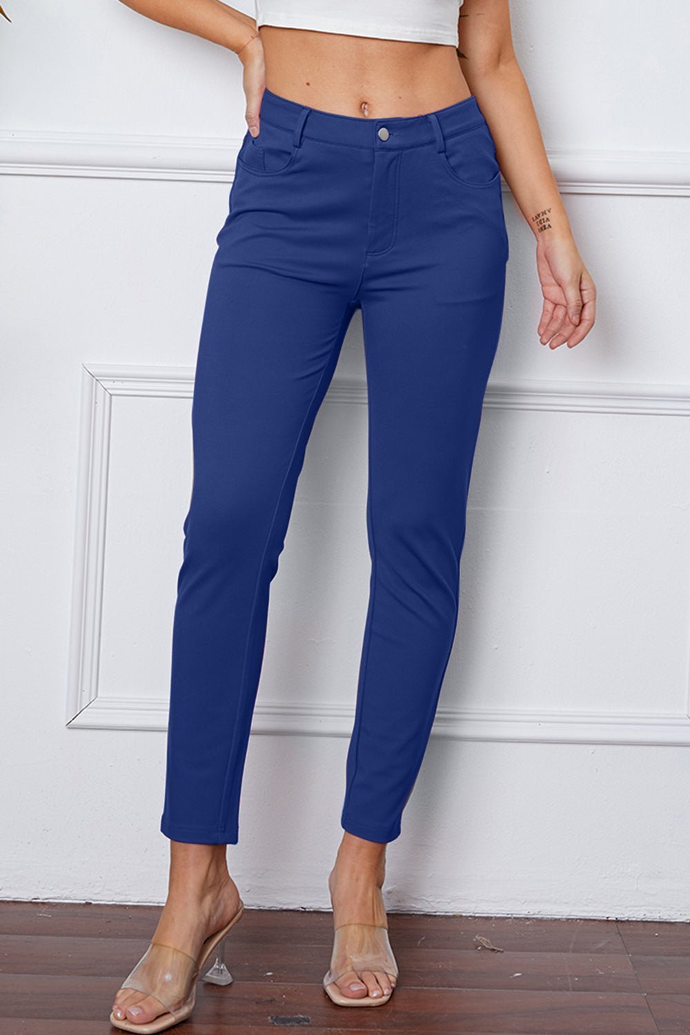 StretchyStitch Pants by Basic Bae - NUTRAL ATTIRE