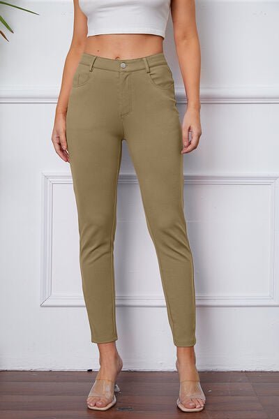 StretchyStitch Pants by Basic Bae - NUTRAL ATTIRE