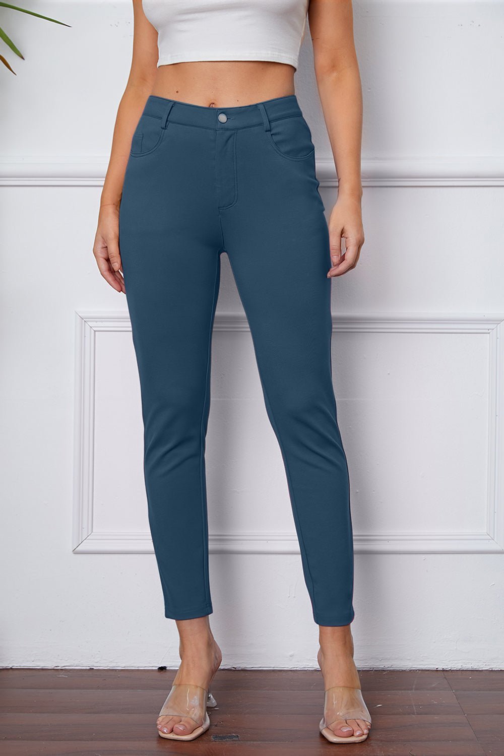 StretchyStitch Pants by Basic Bae - NUTRAL ATTIRE