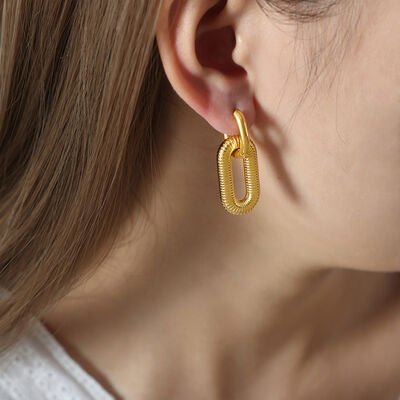 Titanium steel Dangle Earrings - NUTRAL ATTIRE