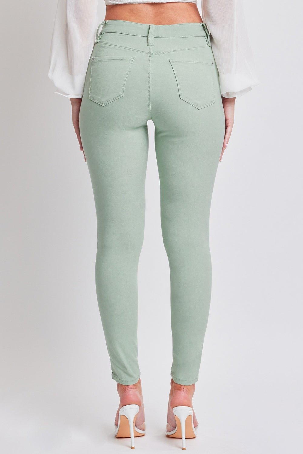 YMI Jeanswear Hyperstretch Mid - Rise Skinny Jeans - NUTRAL ATTIRE