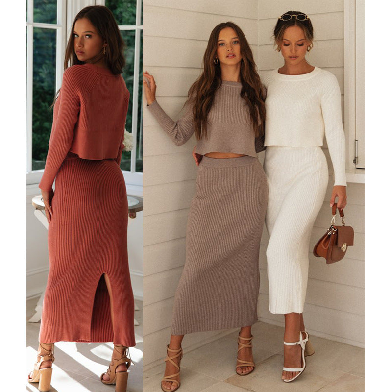 Nobi Sweater Knitted Slit Maxi Dress