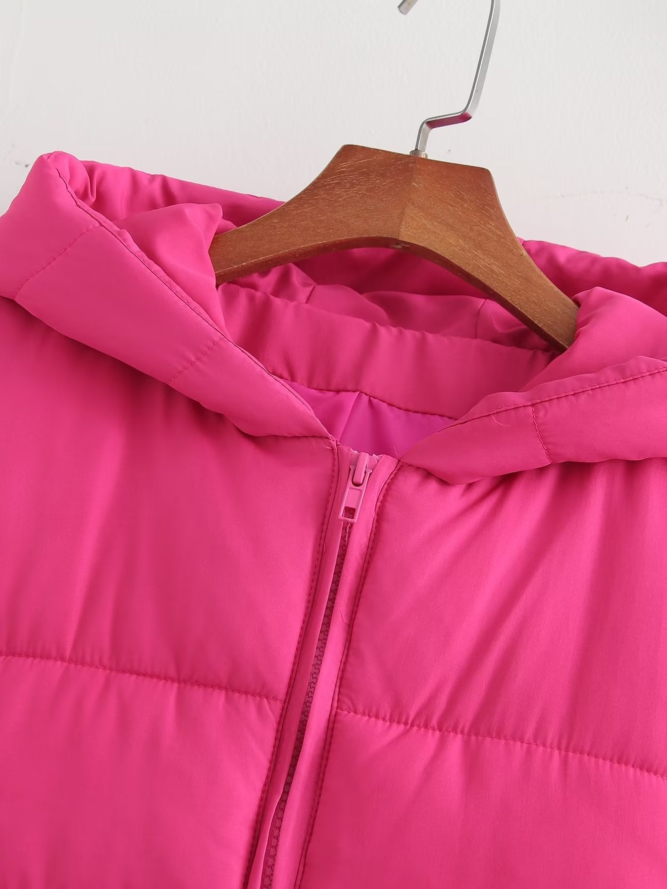 Autumn Women Clothing Urban Casual Short Hooded Cotton Coat Jacket Women