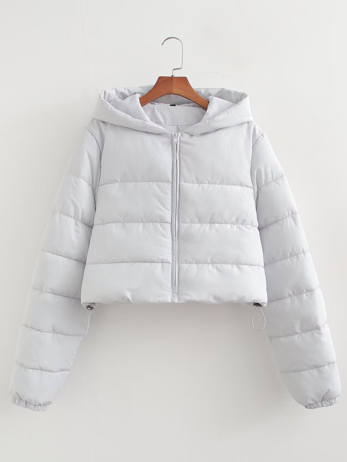 Autumn Women Clothing Urban Casual Short Hooded Cotton Coat Jacket Women