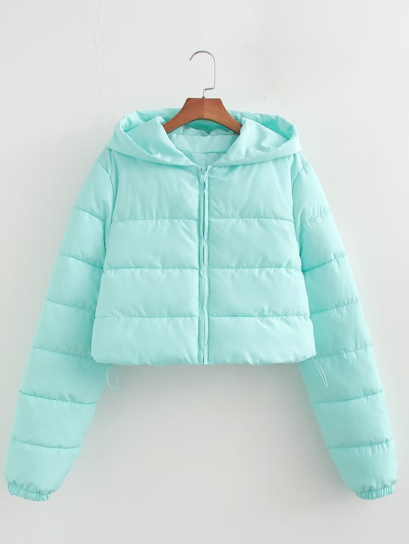 Autumn Women Clothing Urban Casual Short Hooded Cotton Coat Jacket Women