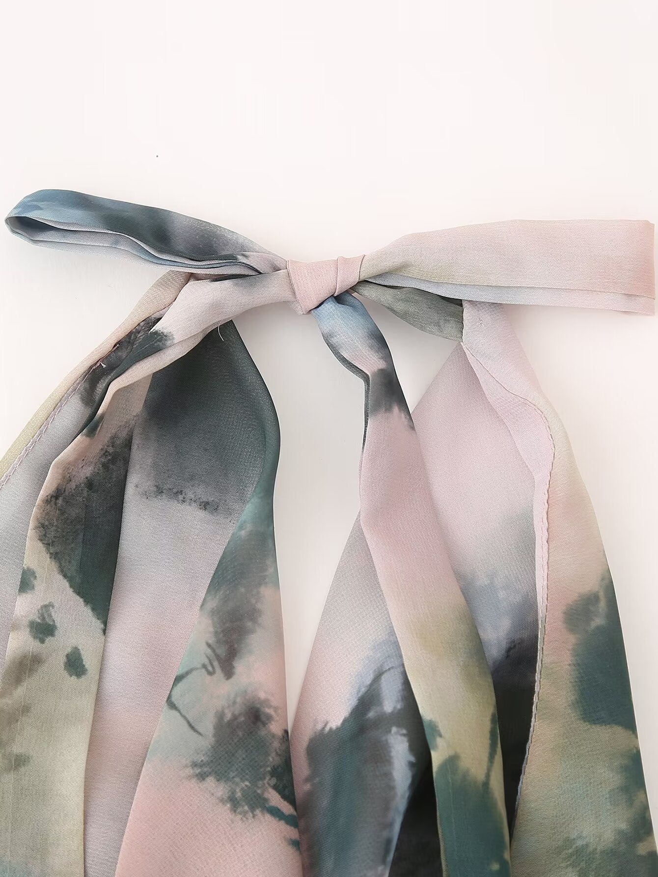 Twinie Halter Collar Printed Vest Skirt Set