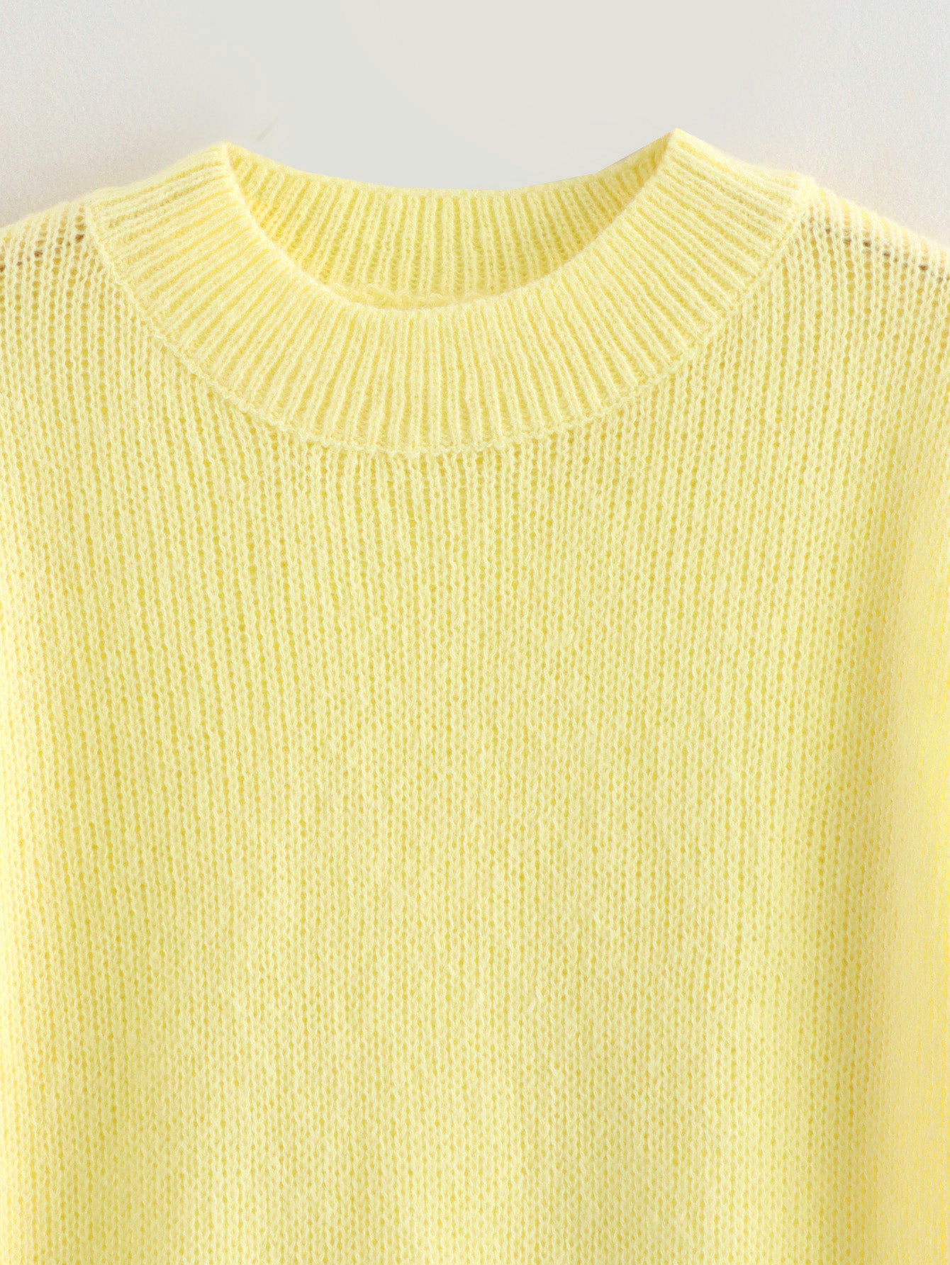 Sunshine Knitted Sweater Top Yellow