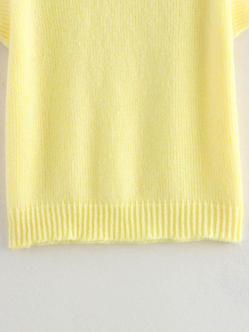 Sunshine Knitted Sweater Top Yellow