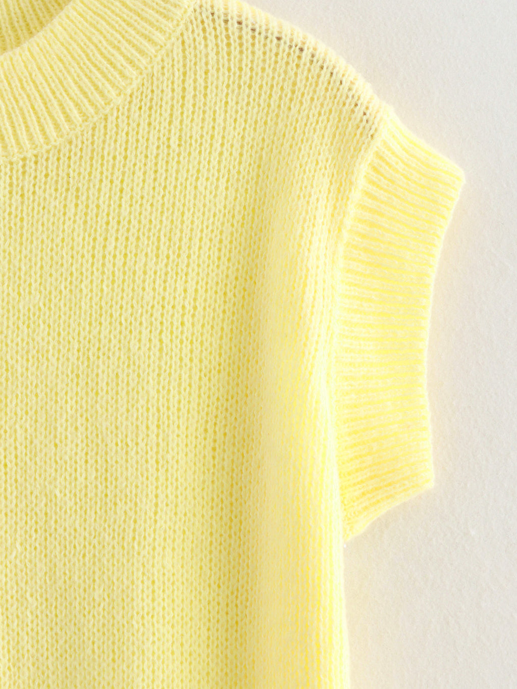 Sunshine Knitted Sweater Top Yellow