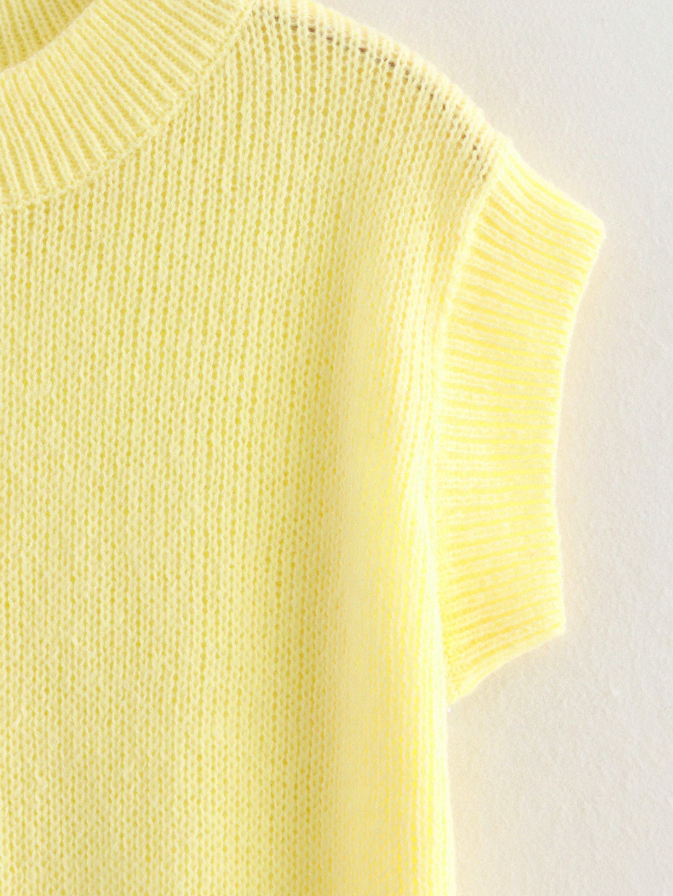 Sunshine Knitted Sweater Top Yellow