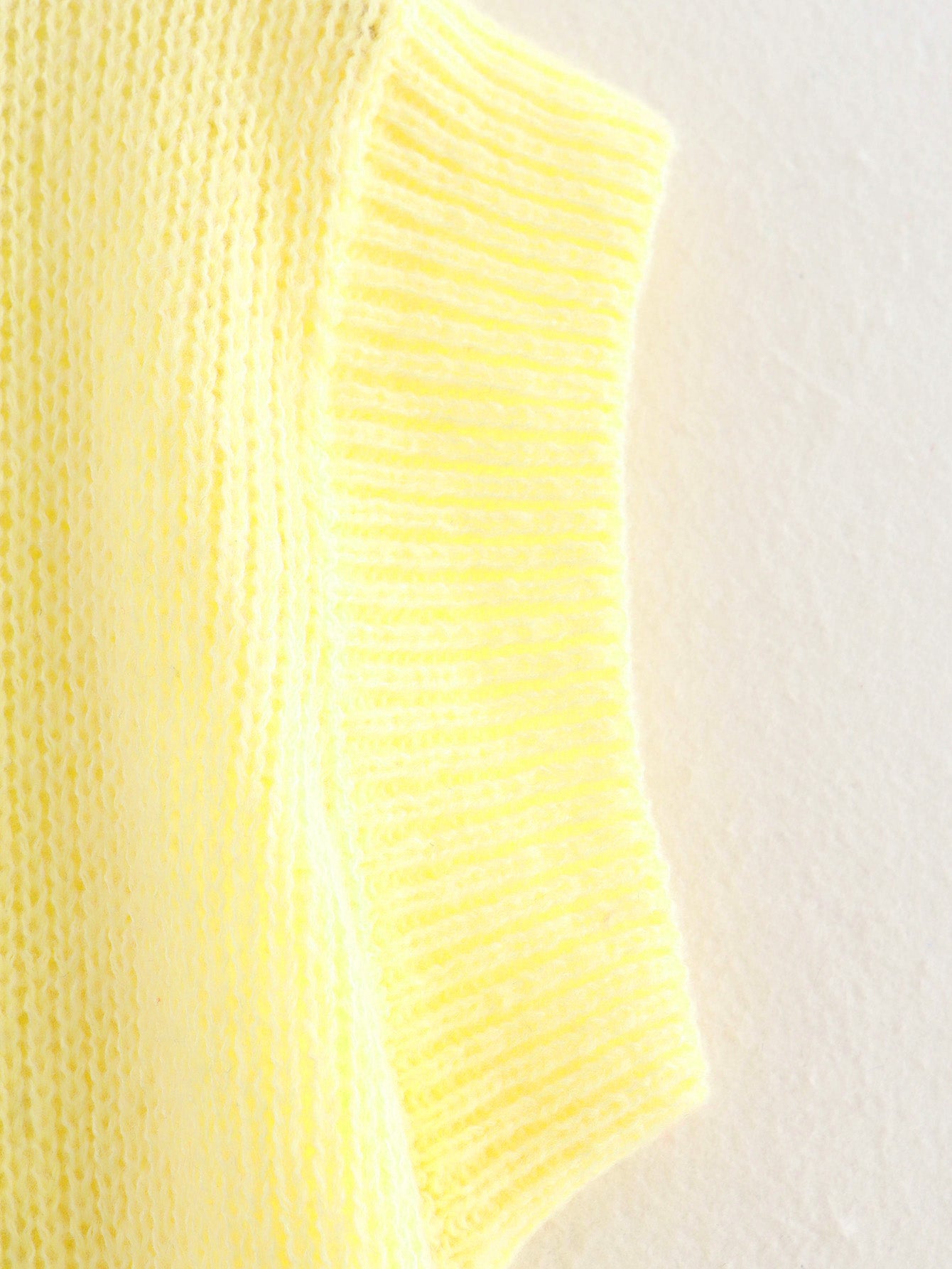 Sunshine Knitted Sweater Top Yellow