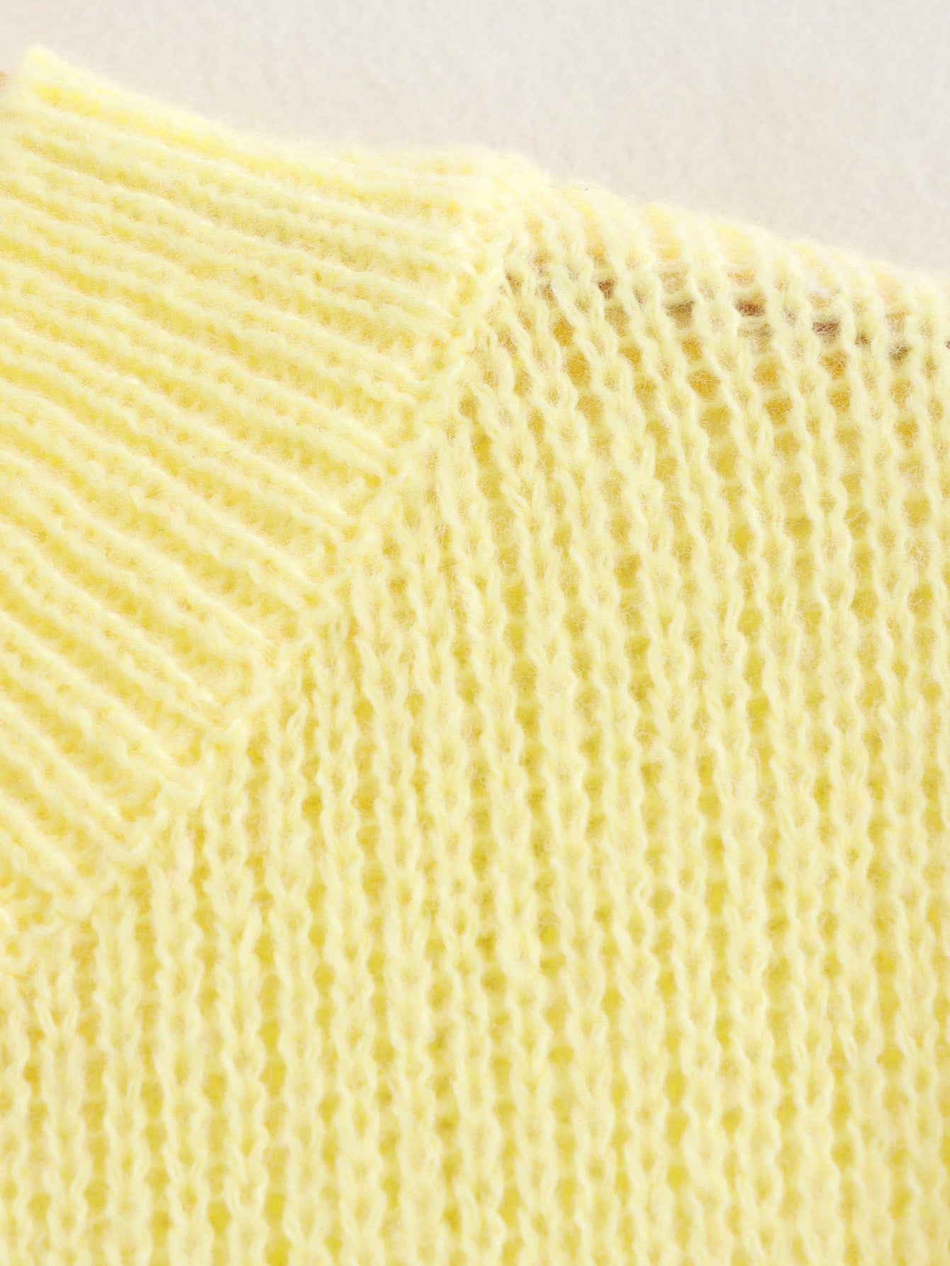 Sunshine Knitted Sweater Top Yellow
