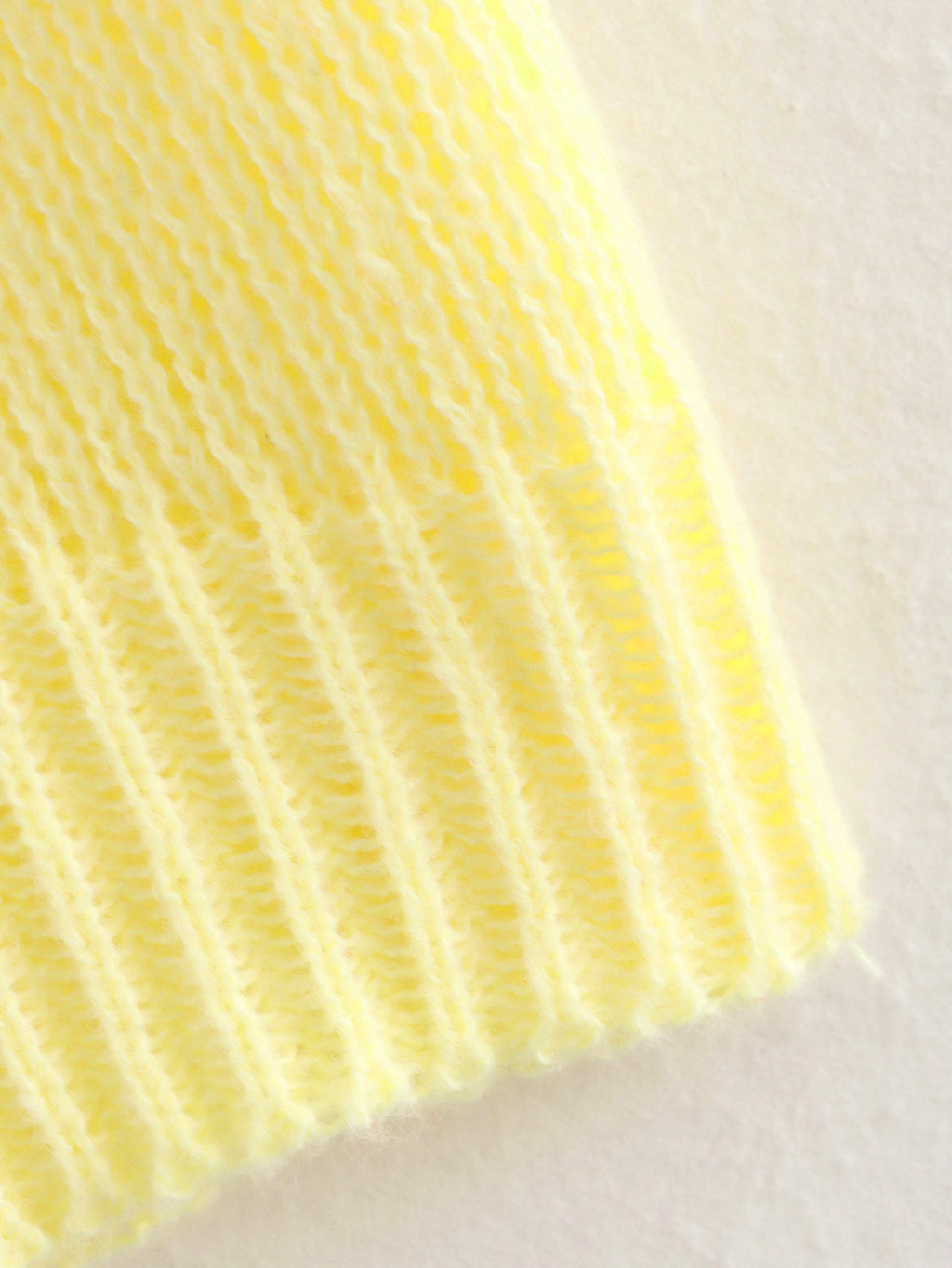 Sunshine Knitted Sweater Top Yellow