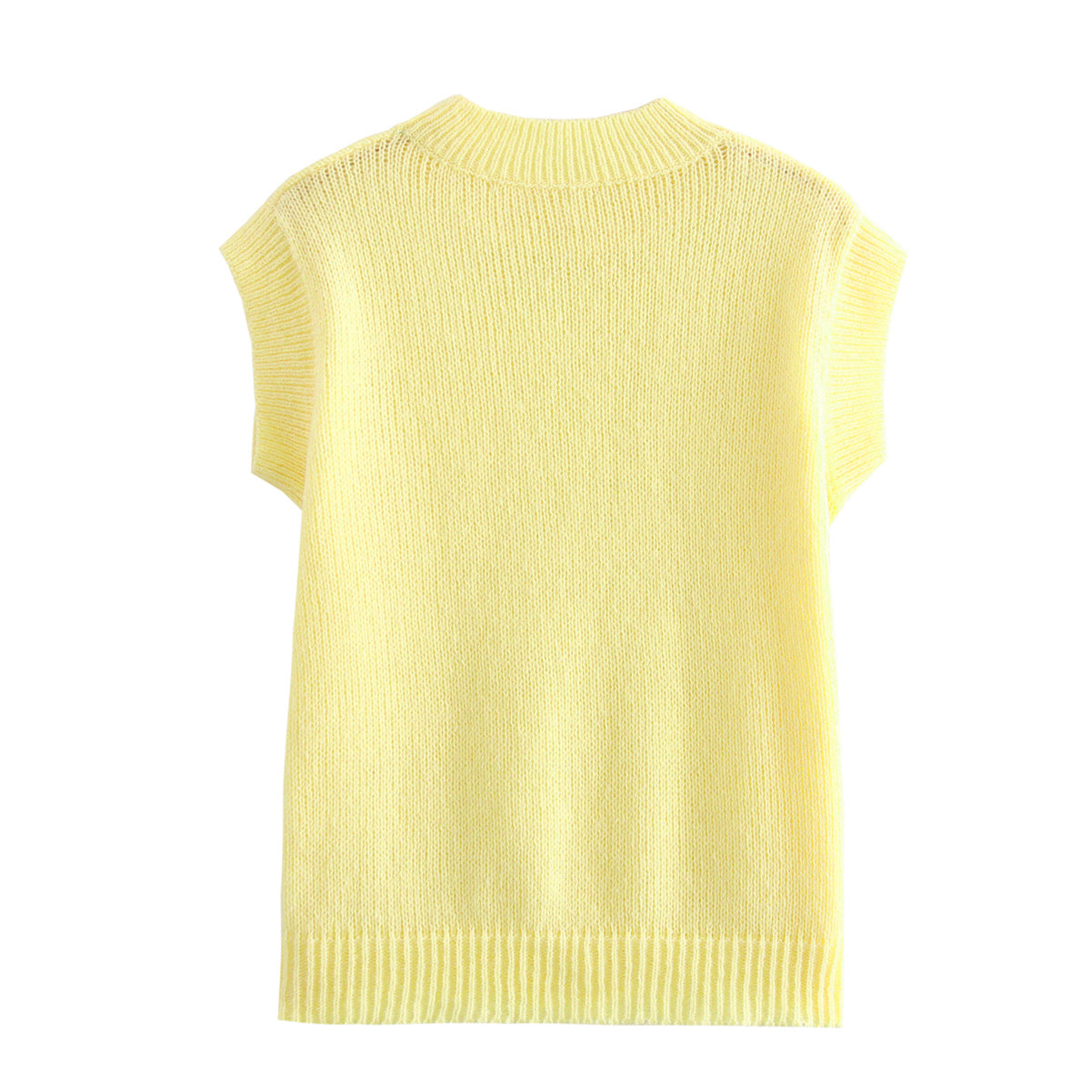 Sunshine Knitted Sweater Top Yellow