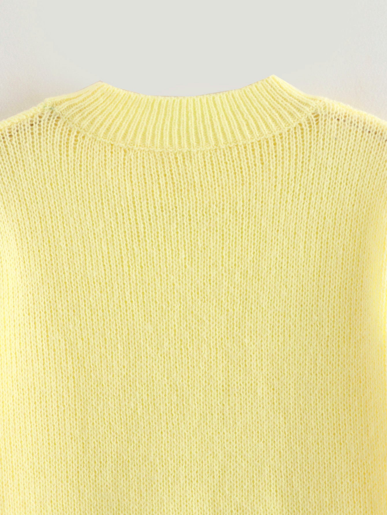 Sunshine Knitted Sweater Top Yellow