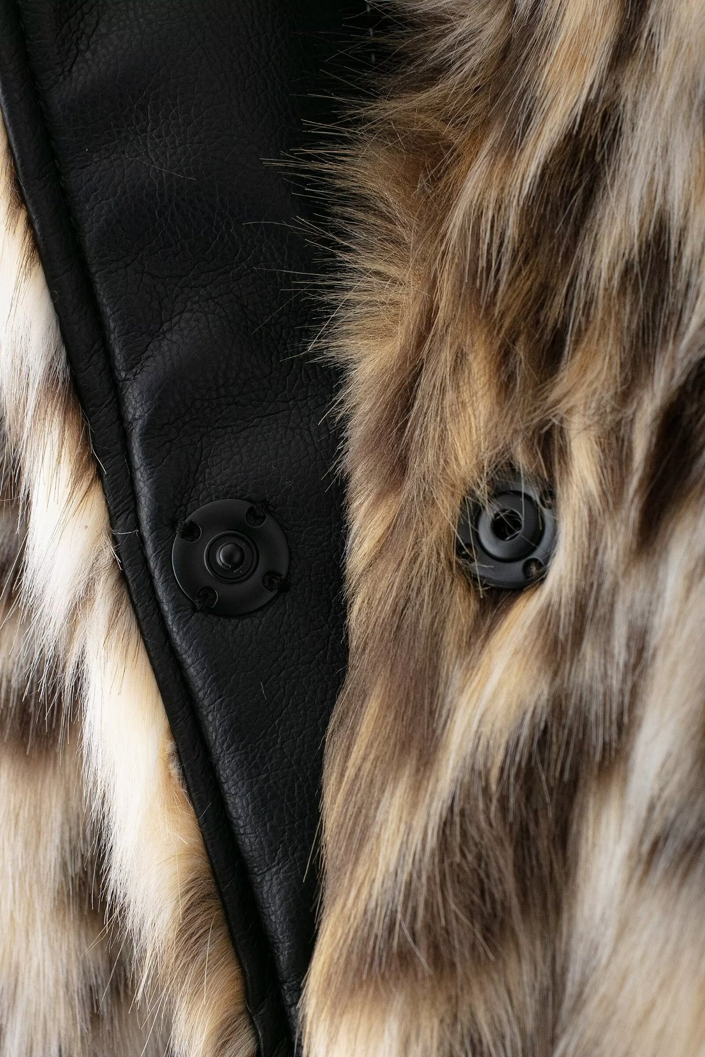 Leona Faux Fur Effect Thickened Warm Leopard Print Coat