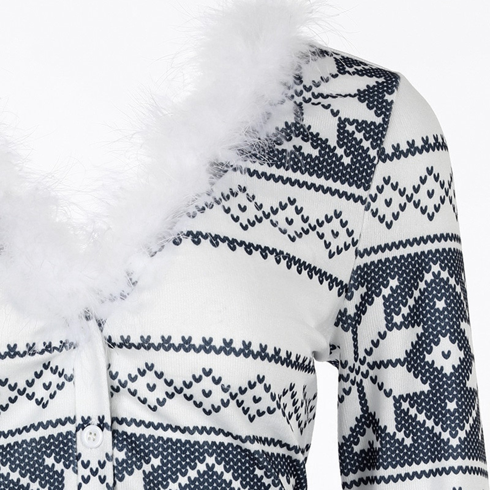 Christmas Printed One-piece Home Clothes Pajamas