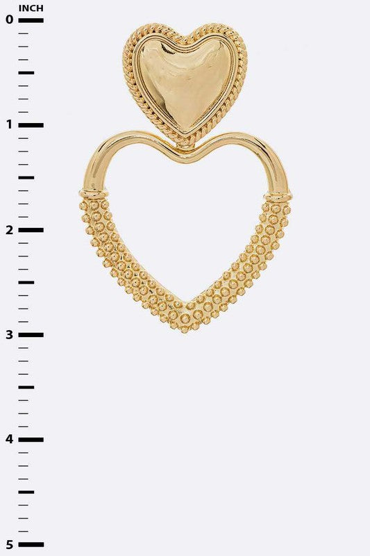 Heart Shape Clip On Iconic Earrings