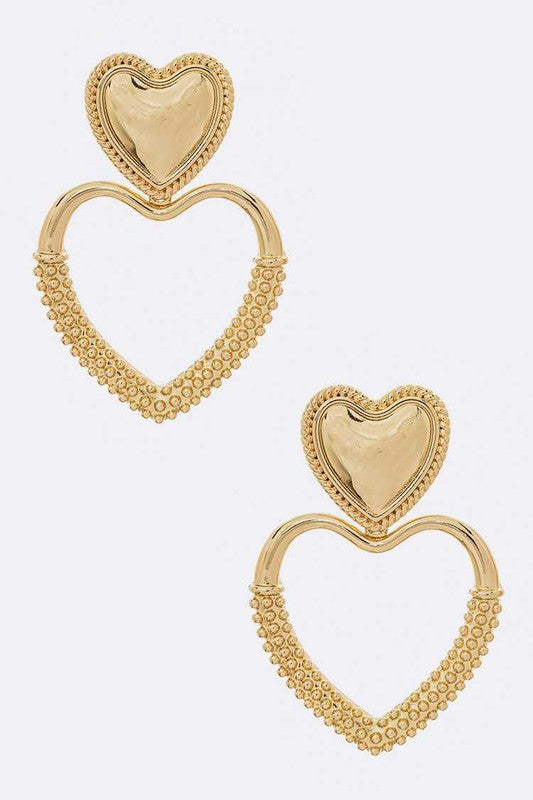 Heart Shape Clip On Iconic Earrings