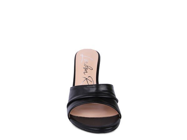 3RD DIVORCE Pleated Strap High Heeled Sandal - NUTRAL ATTIRE