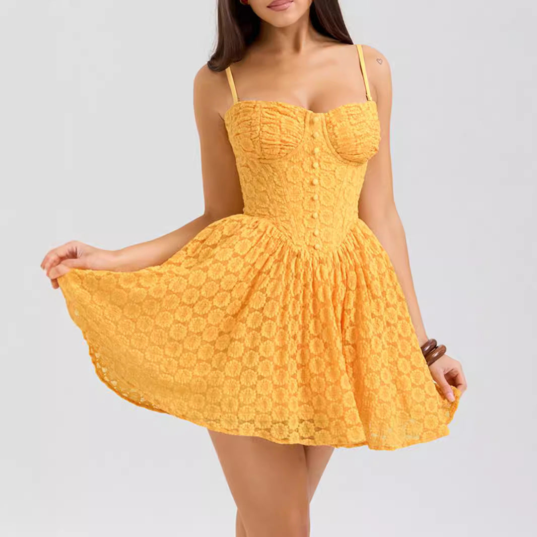 Sexy Lace Sling Dress Sweet Spicy Crinoline dress Sexy Women Clothing Unique Beautiful Small Dress