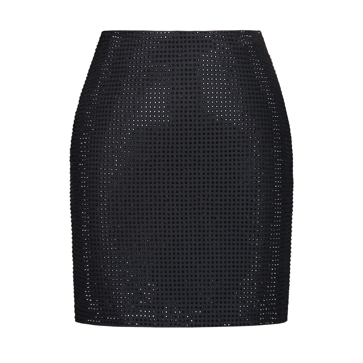 Spring Summer Mesh Rhinestone Shirt Socialite Internet Celebrity Casual High End Shirt Skirt