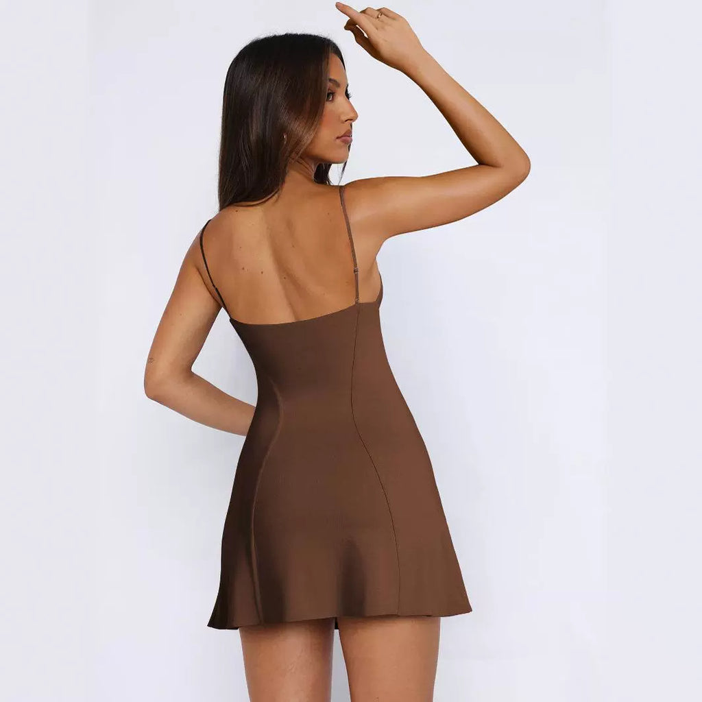 Nicolina Slim Fit Y2g Women’s Sexy Knitted Suspender Dress Knitted