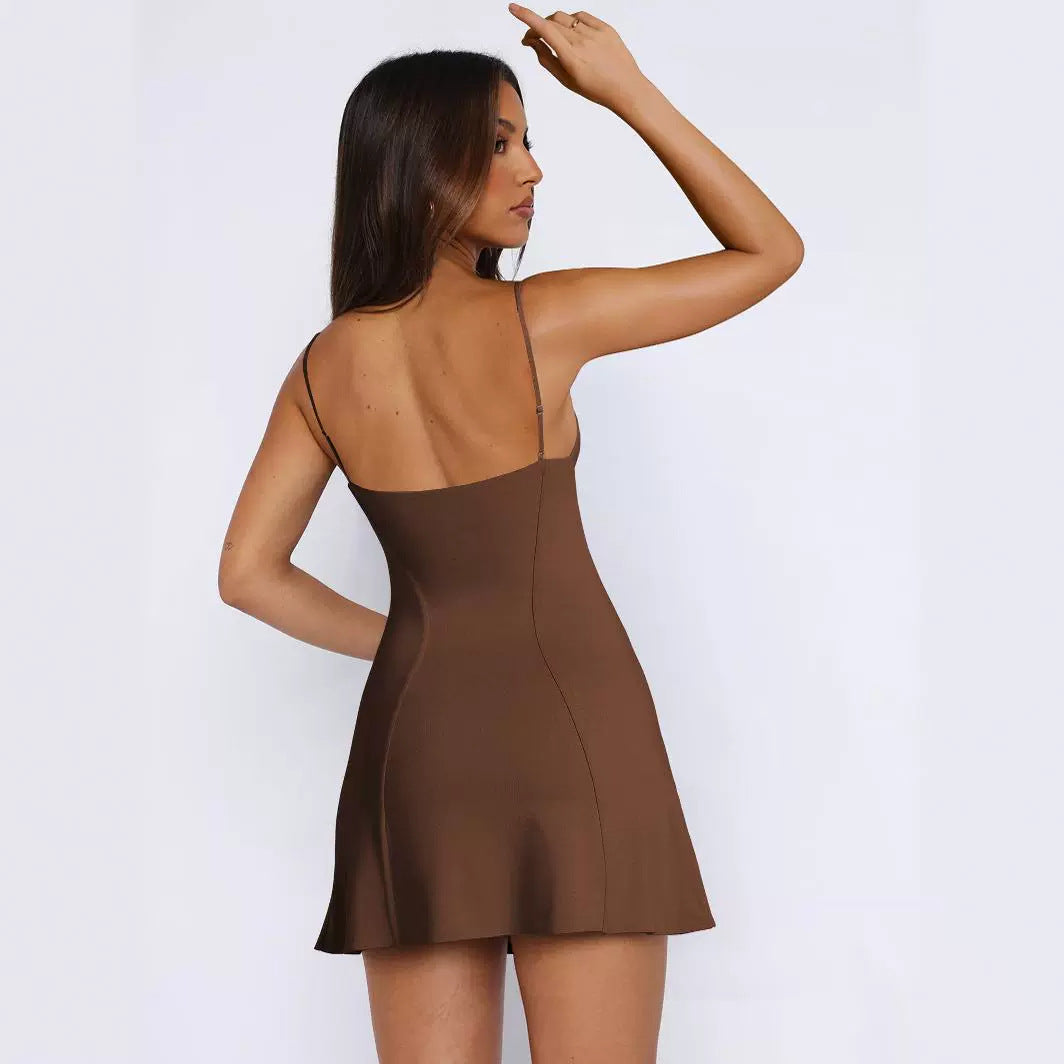 Nicolina Slim Fit Y2g Women’s Sexy Knitted Suspender Dress Knitted